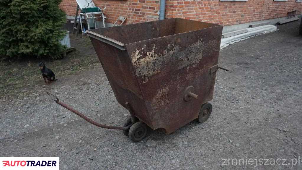 Wózek na wióry Wagonik na złom na kółkach z dyszelkiem MOBILNY Wózek na wióry Wagonik na złom na kółkach z dyszelkiem MOBILNY
