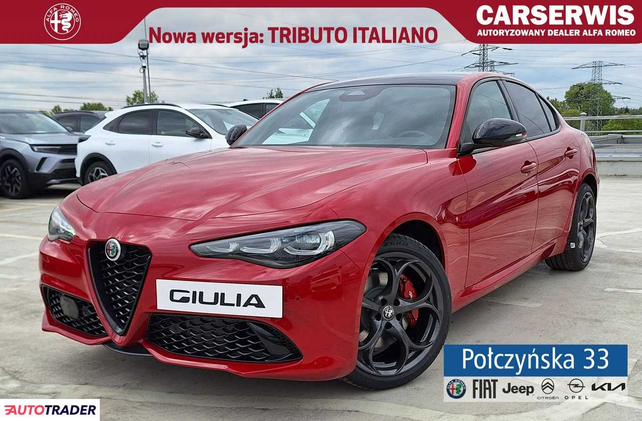 Alfa Romeo Giulia 2.0 benzyna 280 KM 2024r. (Warszawa)