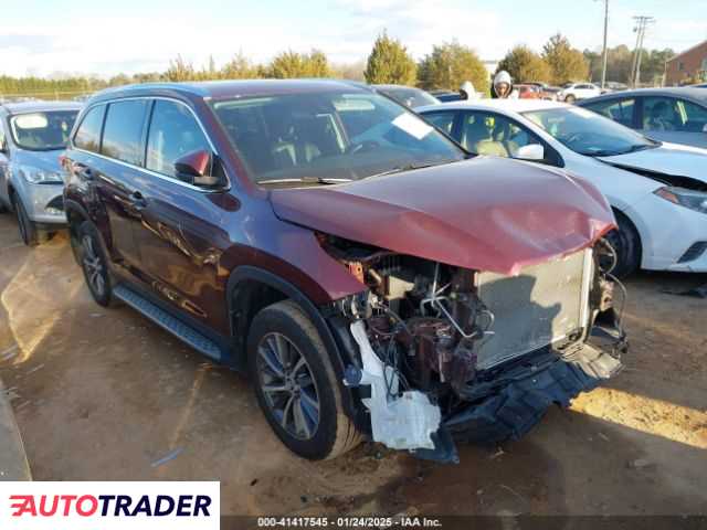 Toyota Highlander 3.0 benzyna 2019r. (CONCORD)