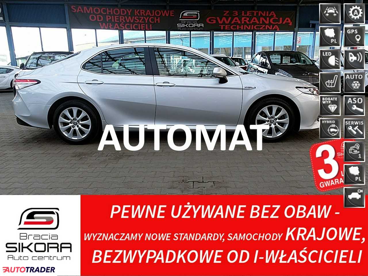 Toyota Camry 2.5 hybrydowy 218 KM 2020r. (Mysłowice)