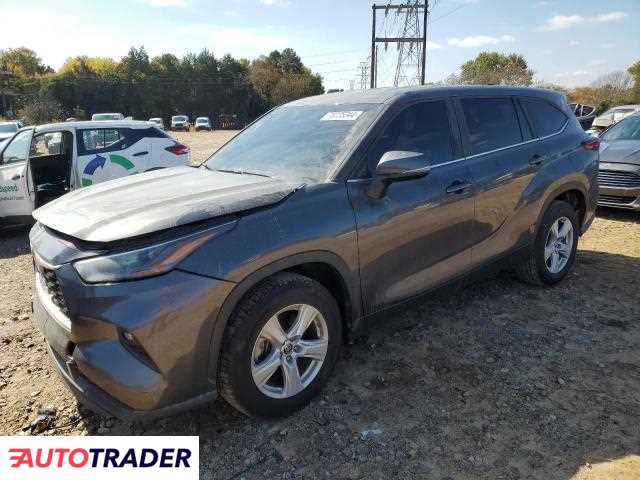 Toyota Highlander 2.0 benzyna 2023r. (CHINA GROVE)