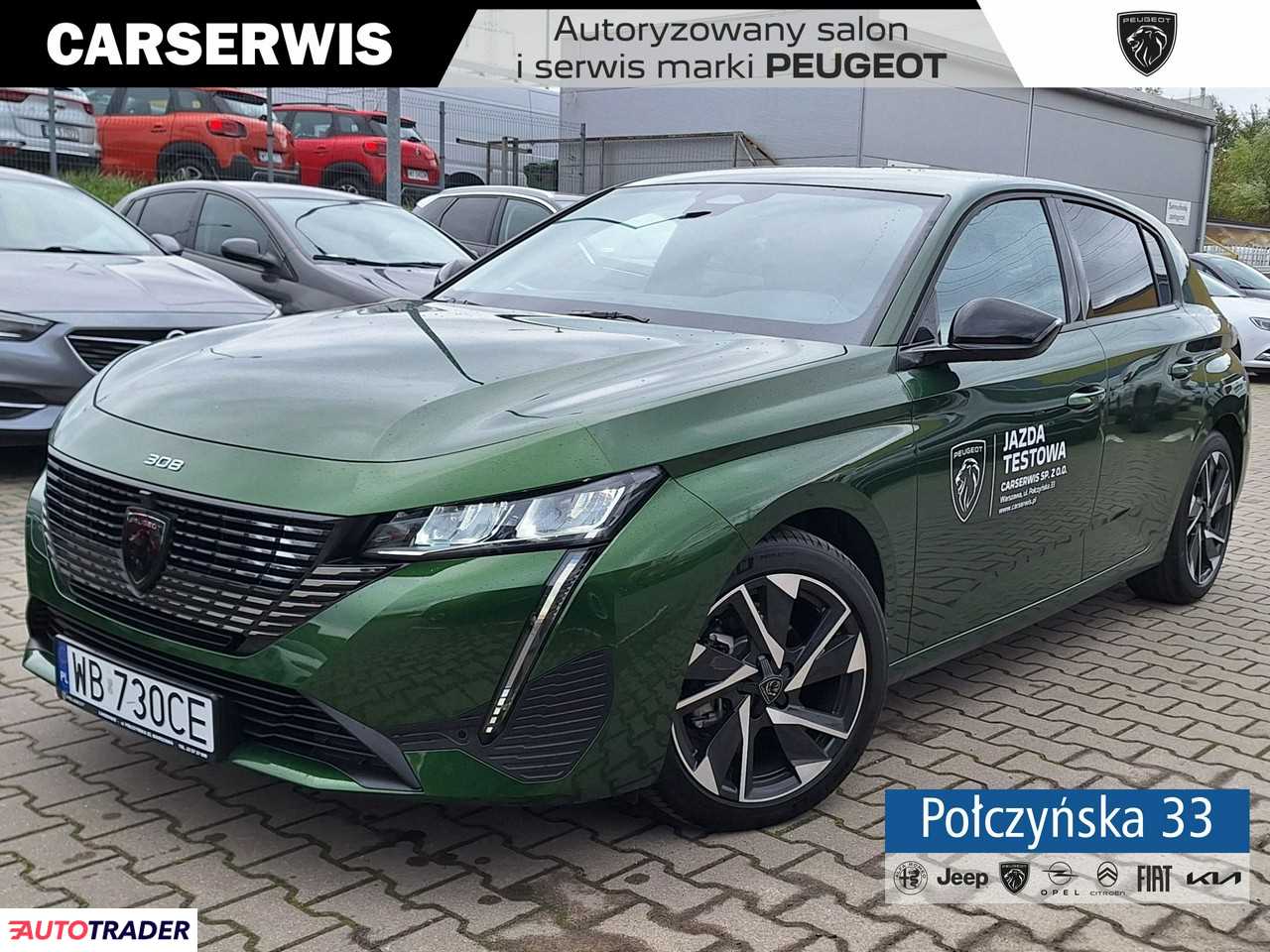 Peugeot 308 1.2 benzyna 130 KM 2024r. (Warszawa)