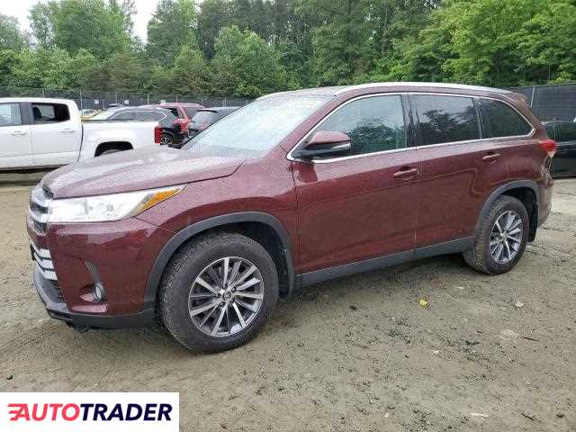 Toyota Highlander 3.0 benzyna 2019r. (WALDORF)