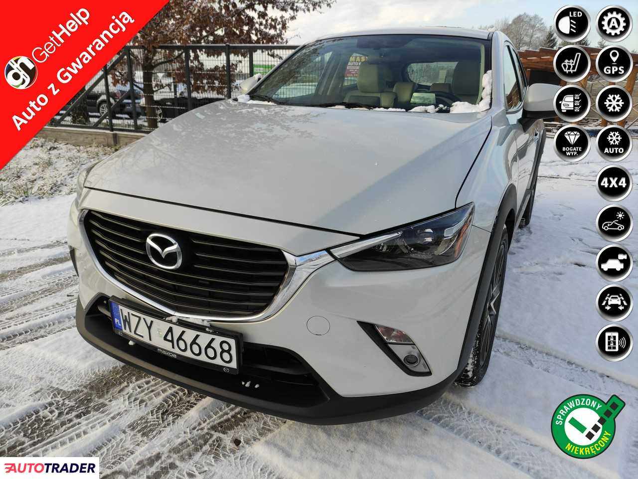 Mazda CX-3 2.0 benzyna 120 KM 2016r. (Stare Budy)