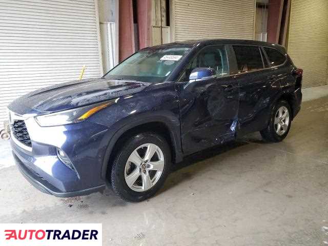 Toyota Highlander 2.0 benzyna 2023r. (ELLWOOD CITY)