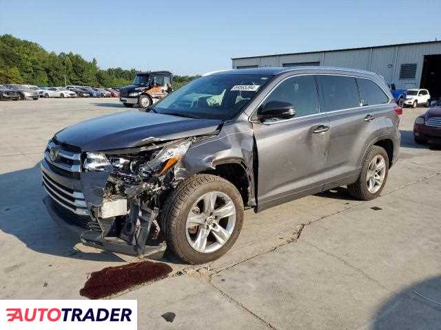 Toyota Highlander 3.0 benzyna 2018r. (GASTON)