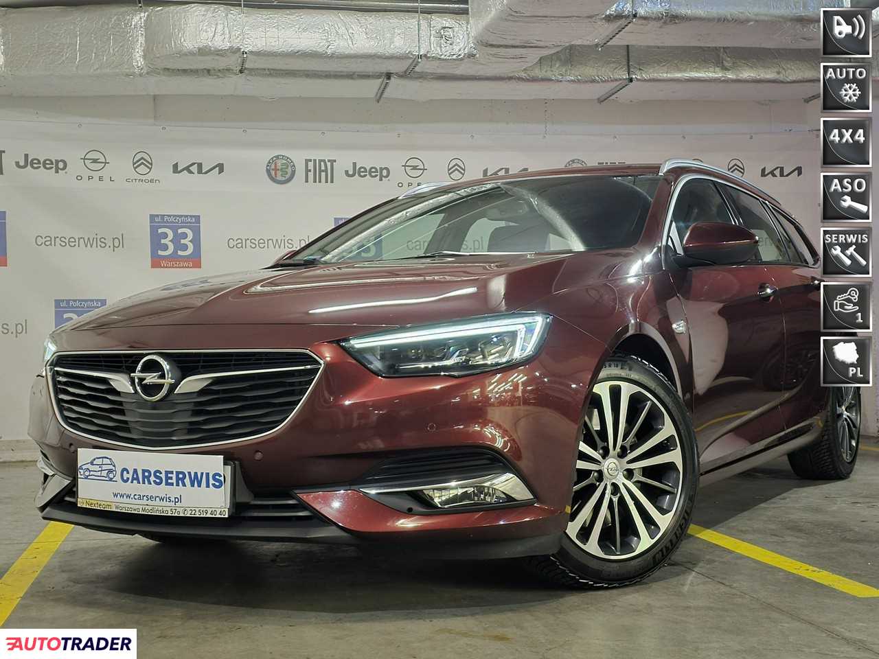 Opel Insignia 2.0 benzyna 260 KM 2017r. (Warszawa)