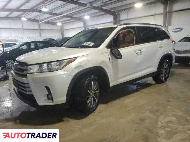 Toyota Highlander 3.0 benzyna 2019r. (HASLET)