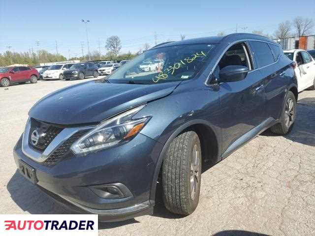 Nissan Murano 3.0 benzyna 2018r. (BRIDGETON)