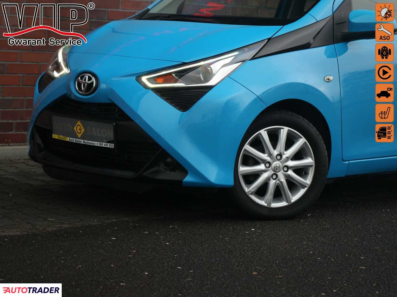 Toyota Aygo 1.0 benzyna 72 KM 2019r. (Mysłowice)