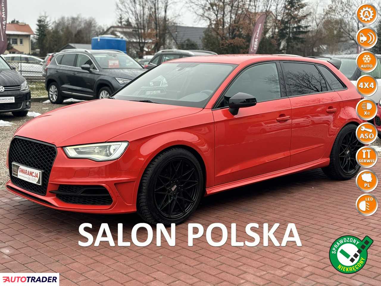 Audi S3 2.0 benzyna 300 KM 2016r. (SADE BUDY)