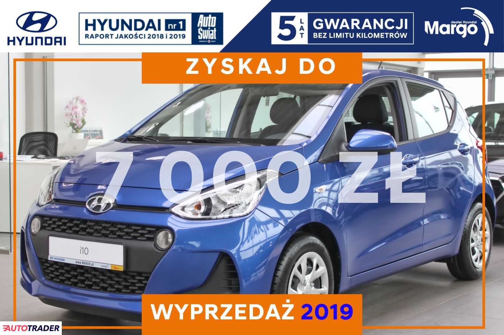 Hyundai i10 1.0 benzyna 66 KM 2019r. (Gdańsk) archiwum