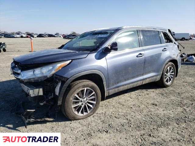 Toyota Highlander 3.0 benzyna 2019r. (ANTELOPE)