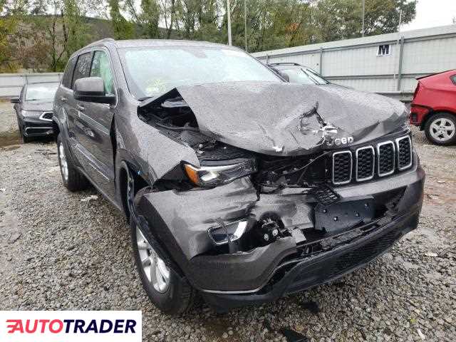 Jeep Grand Cherokee 3.0 benzyna 2021r. (NORTH BILLERICA)