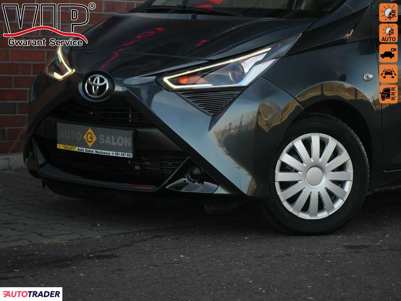 Toyota Aygo 1.0 benzyna 72 KM 2019r. (Mysłowice)