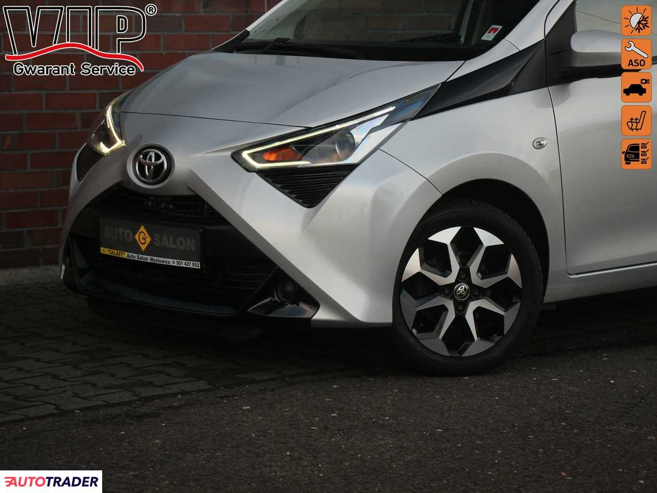 Toyota Aygo 1.0 benzyna 72 KM 2018r. (Mysłowice)