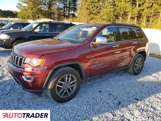 Jeep Grand Cherokee 3.0 benzyna 2019r. (FAIRBURN)