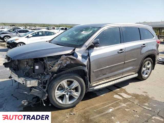 Toyota Highlander 3.0 benzyna 2019r. (GRAND PRAIRIE)