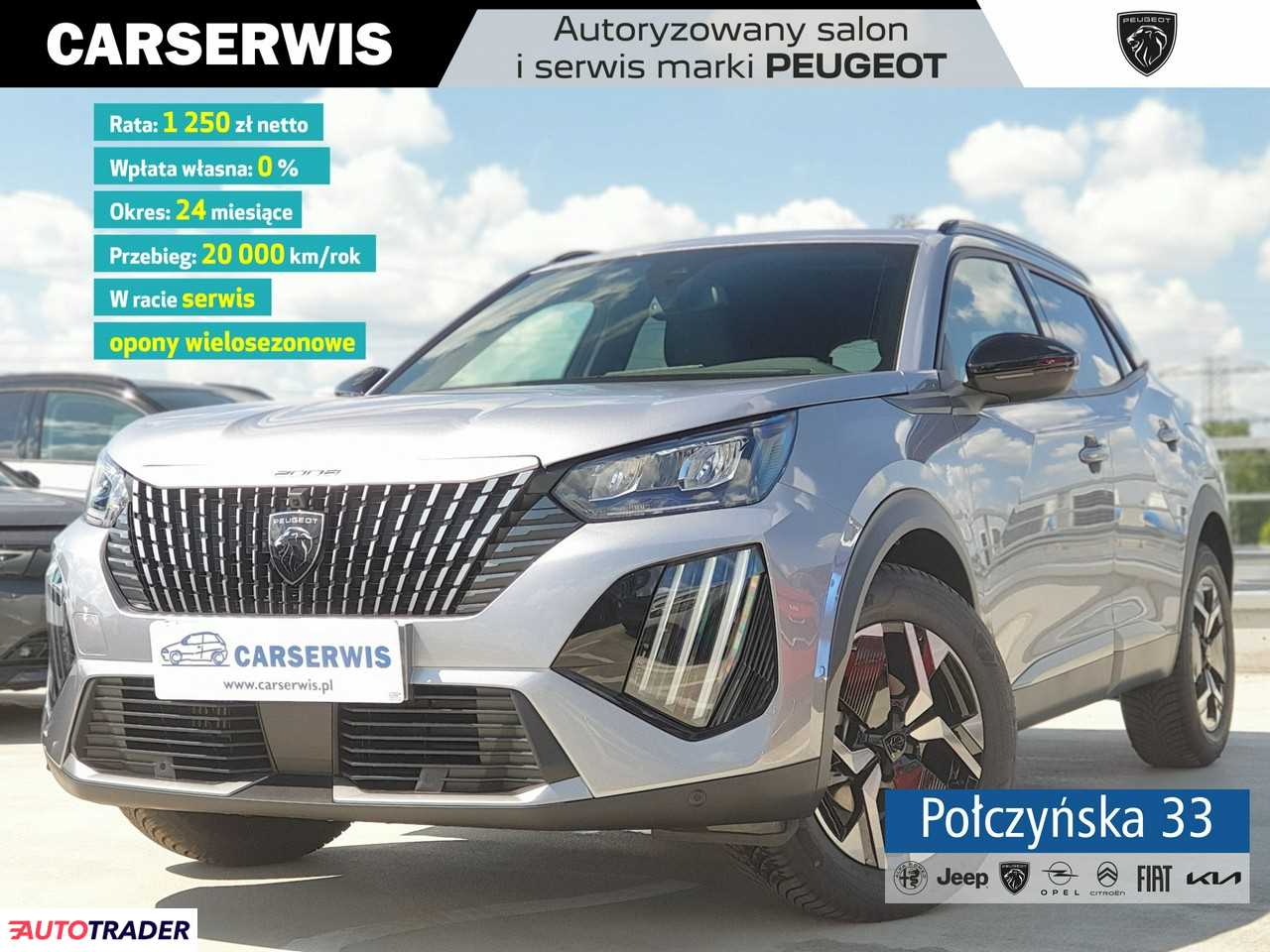 Peugeot 2008 1.2 benzyna 130 KM 2024r. (Warszawa)