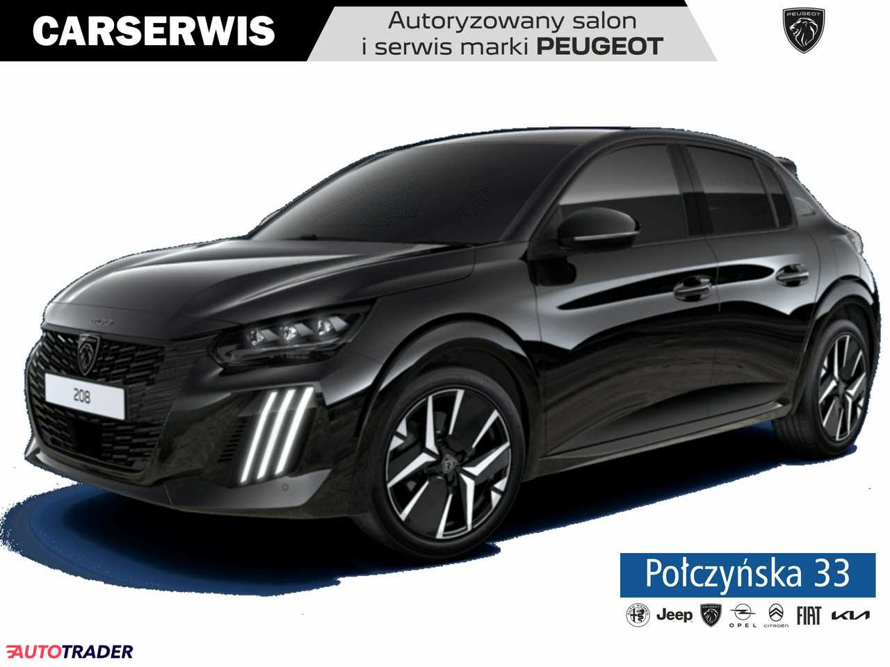 Peugeot 208 1.2 benzyna 100 KM 2024r. (Warszawa)