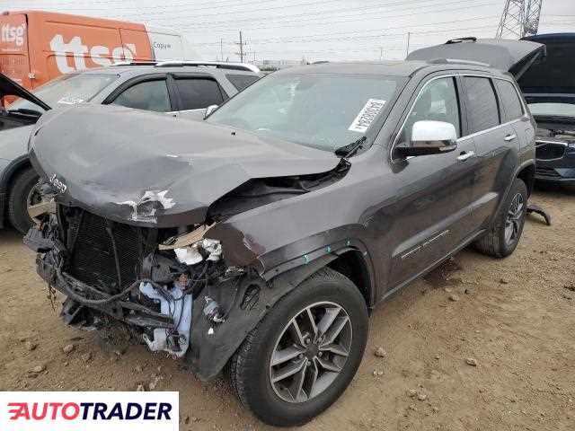 Jeep Grand Cherokee 3.0 benzyna 2020r. (ELGIN)