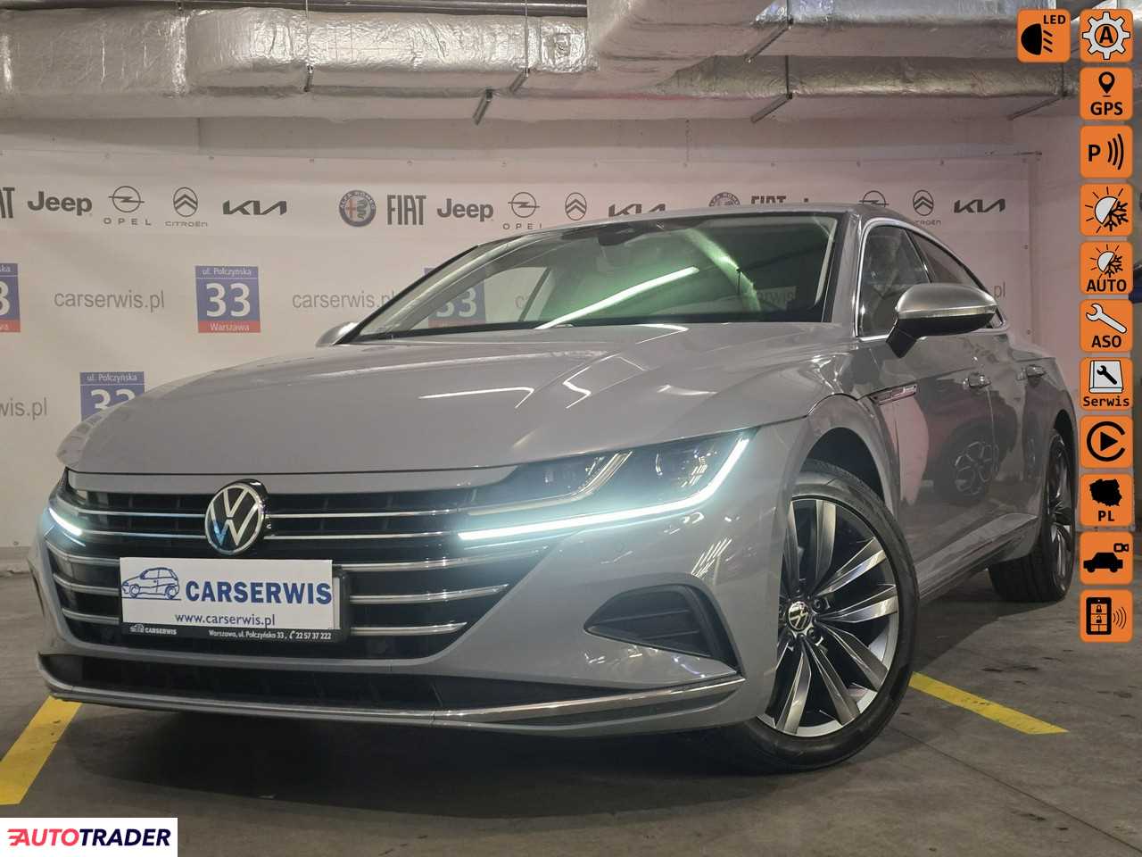 Volkswagen Arteon 2.0 benzyna 190 KM 2022r. (Warszawa)