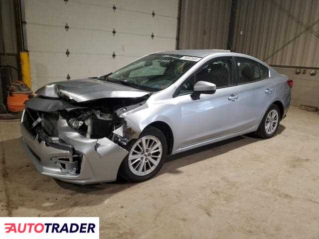 Subaru Impreza 2.0 benzyna 2018r. (WEST MIFFLIN)