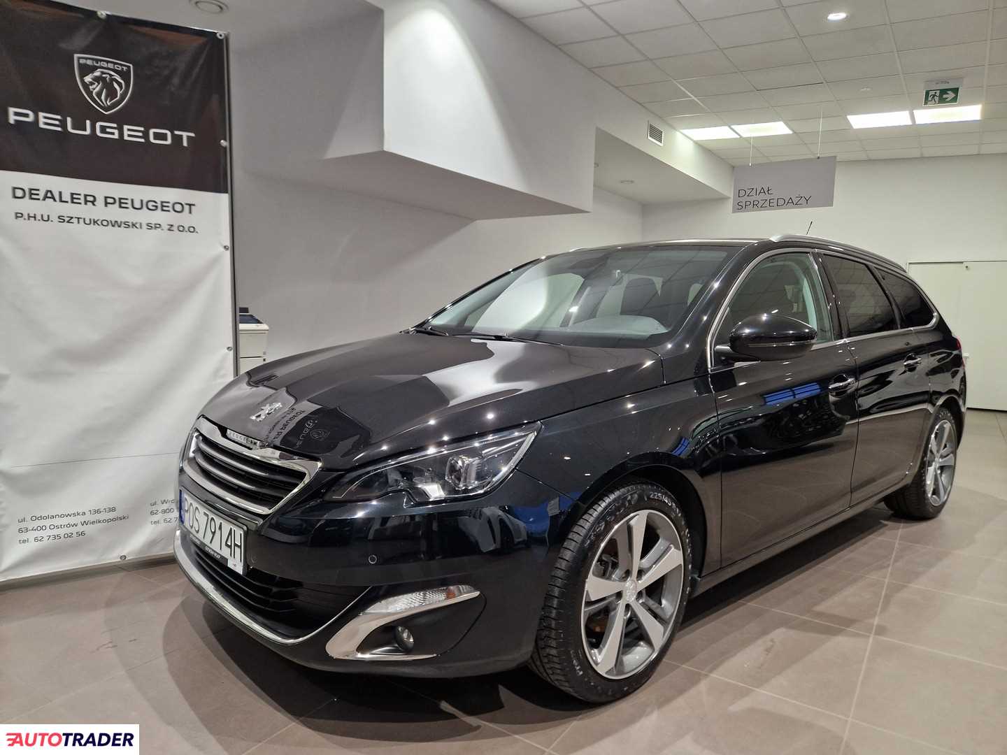 Peugeot 308 1.2 benzyna 130 KM 2014r. (Ostrów Wielkopolski)