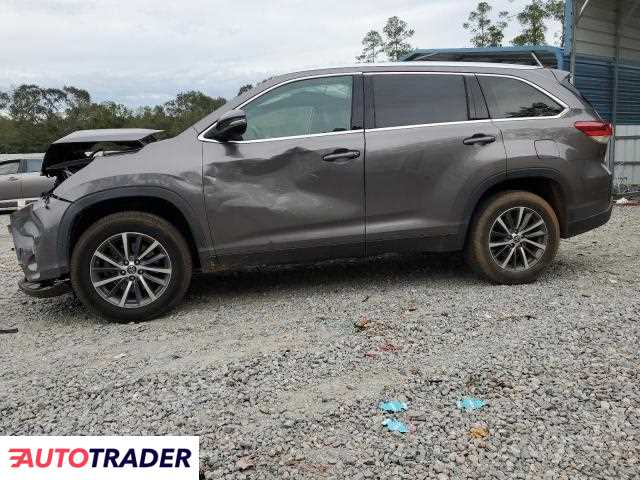 Toyota Highlander 3.0 benzyna 2019r. (AUGUSTA)