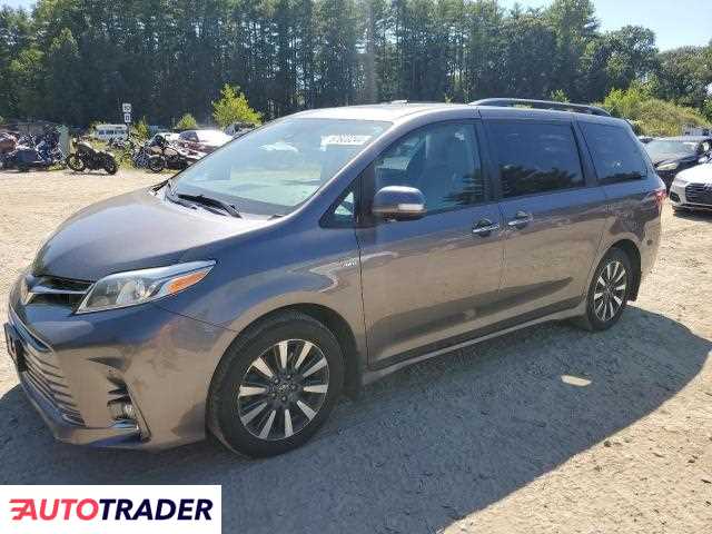 Toyota Sienna 3.0 benzyna 2019r. (NORTH BILLERICA)