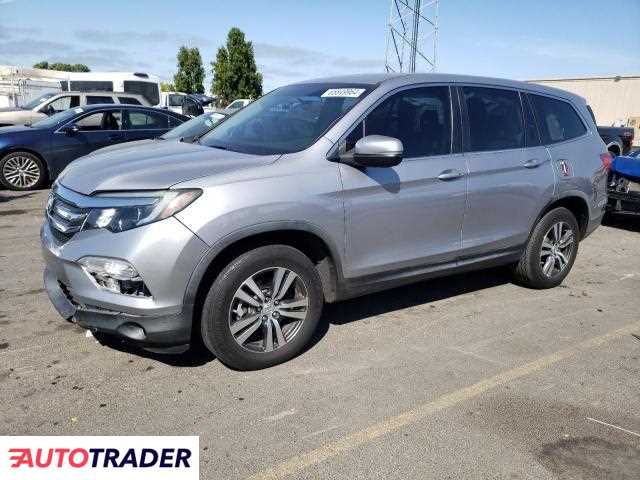 Honda Pilot 3.0 benzyna 2018r. (AMERICAN CANYON)