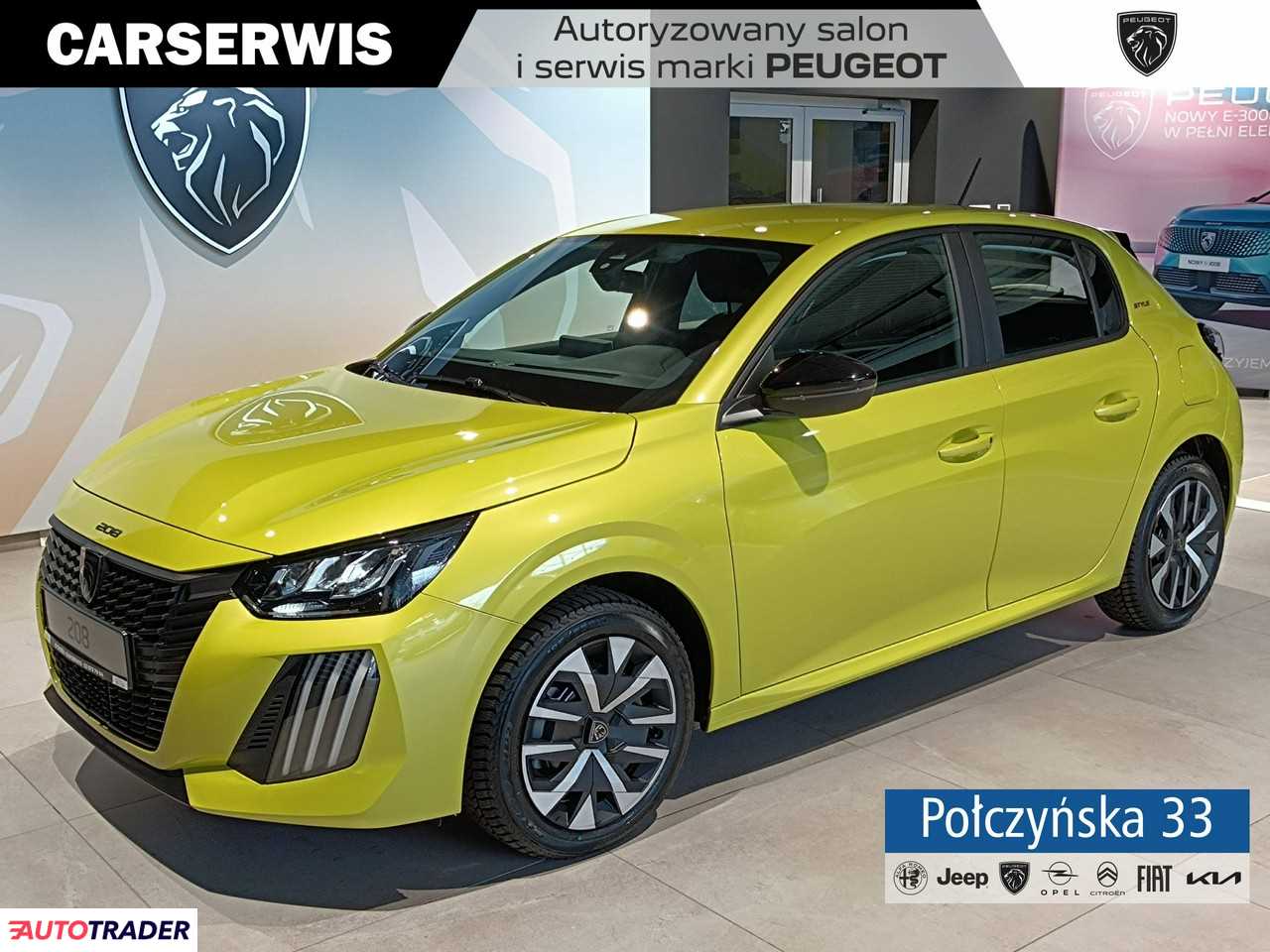 Peugeot 208 1.2 benzyna 110 KM 2024r. (Warszawa)