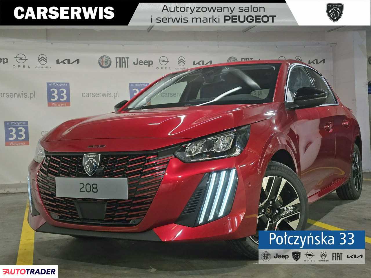 Peugeot 208 1.2 benzyna 110 KM 2024r. (Warszawa)