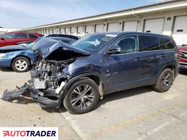 Toyota Highlander 3.0 benzyna 2019r. (LOUISVILLE)