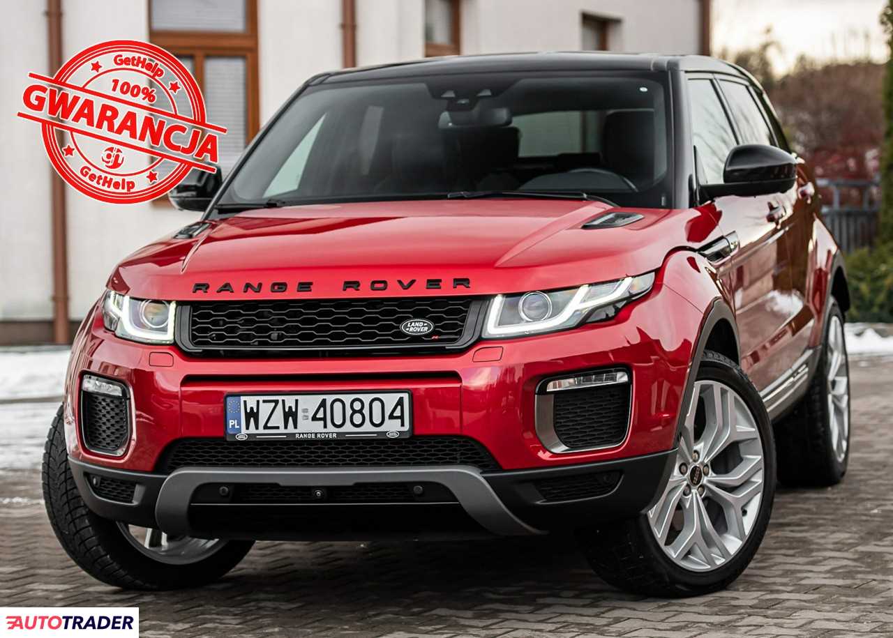 Land Rover Range Rover Evoque 2.0 diesel 150 KM 2016r. (Zwoleń)