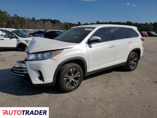 Toyota Highlander 2.0 benzyna 2019r. (GASTON)