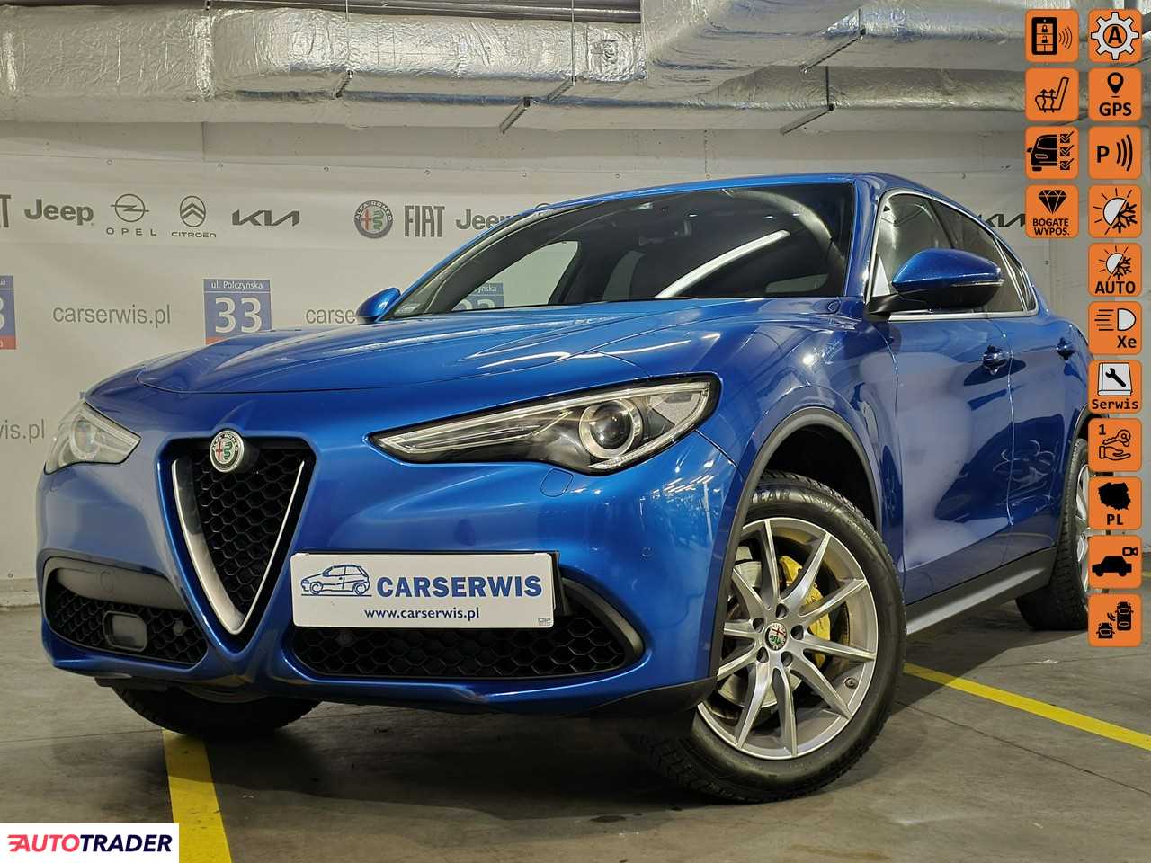 Alfa Romeo Stelvio 2.0 benzyna 280 KM 2018r. (Warszawa)