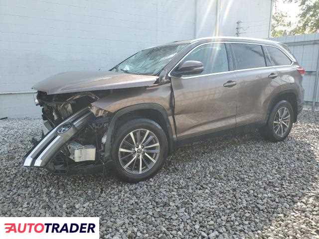 Toyota Highlander 3.0 benzyna 2019r. (COLUMBUS)