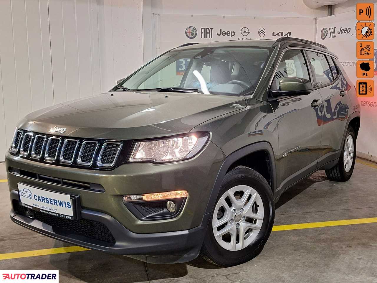 Jeep Compass 1.4 benzyna 140 KM 2017r. (Warszawa)