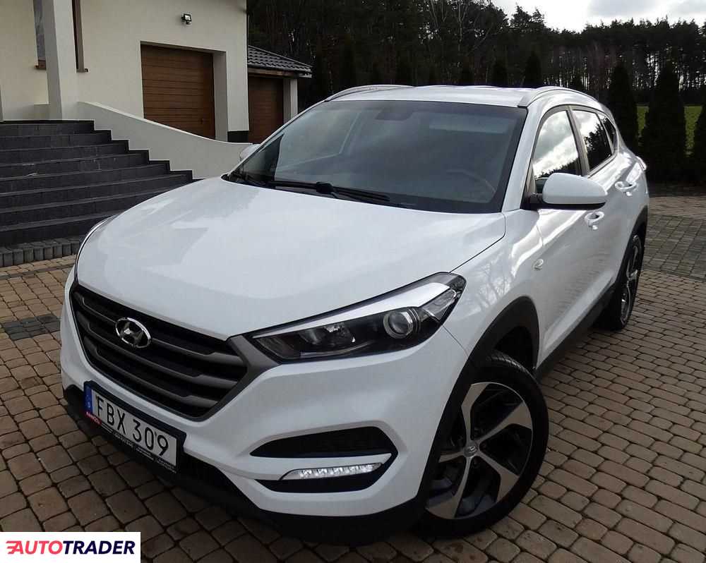 Hyundai Tucson 1.6 benzyna 132 KM 2016r. (mława)