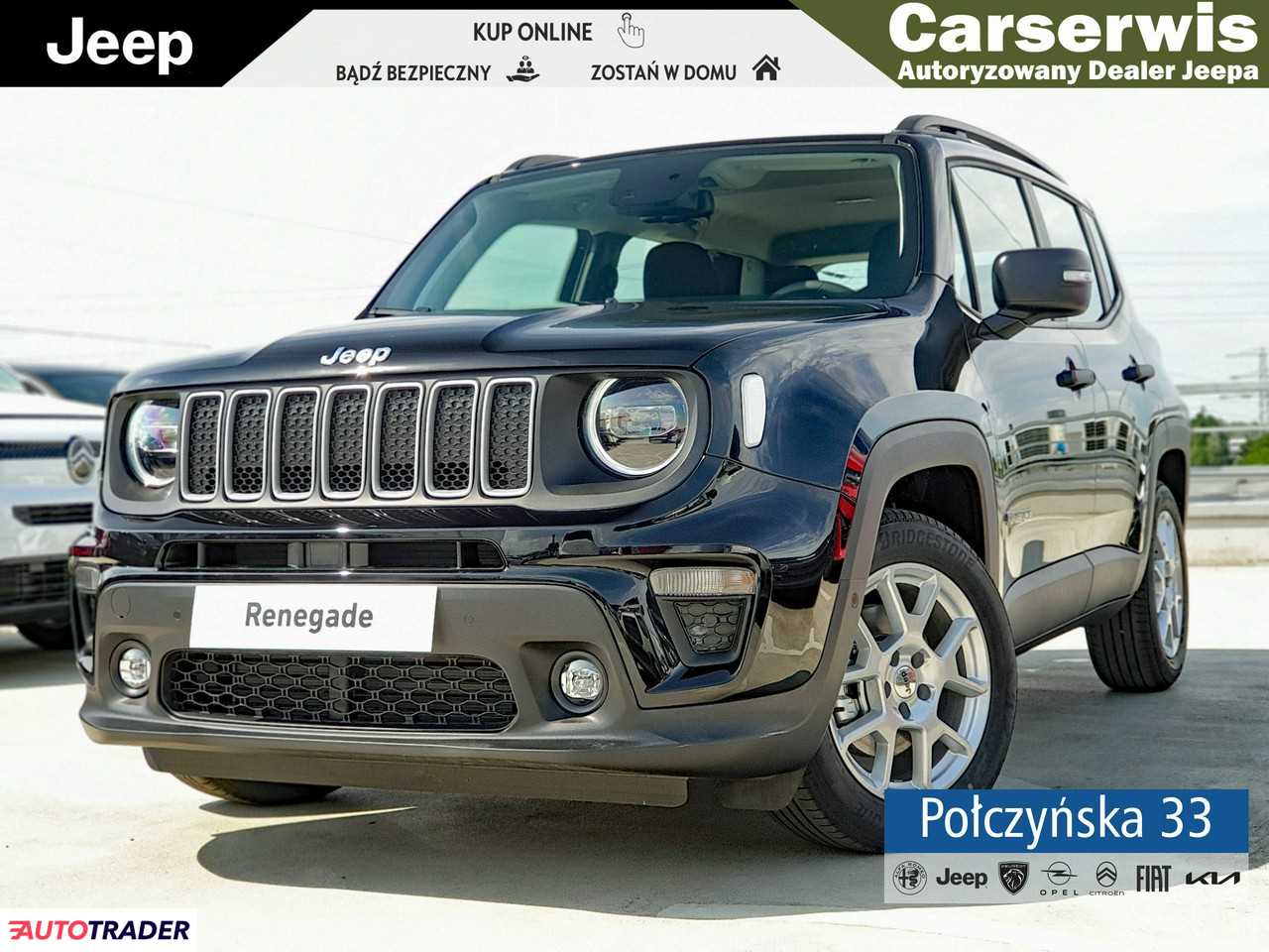 Jeep Renegade 1.5 hybrydowy 130 KM 2024r. (Warszawa)