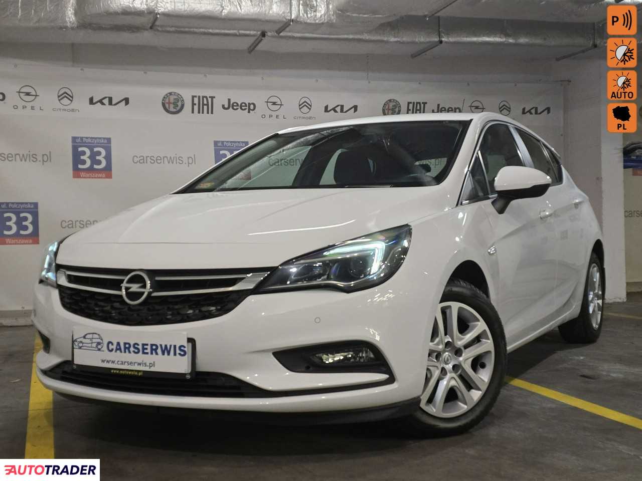 Opel Astra 1.4 benzyna 125 KM 2016r. (Warszawa)