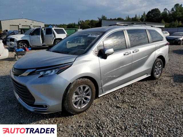 Toyota Sienna 2.0 hybrydowy 2022r. (MEMPHIS)