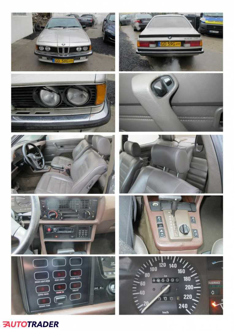 BMW 635 1987 3.4 218 KM