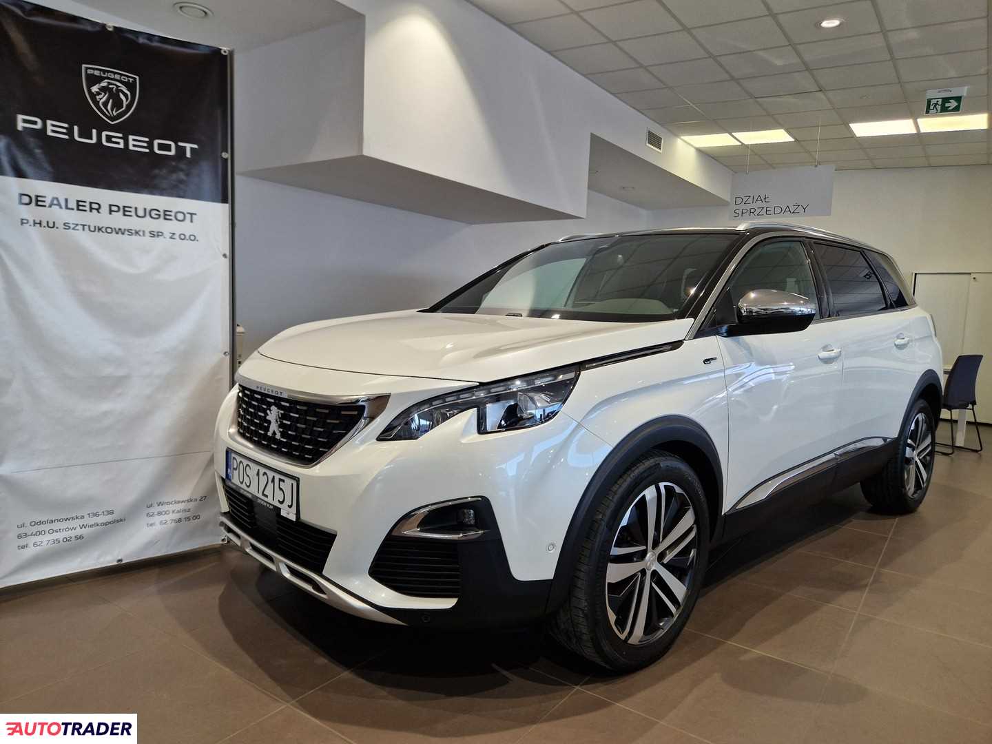 Peugeot 5008 2.0 diesel 180 KM 2019r. (Ostrów Wielkopolski)