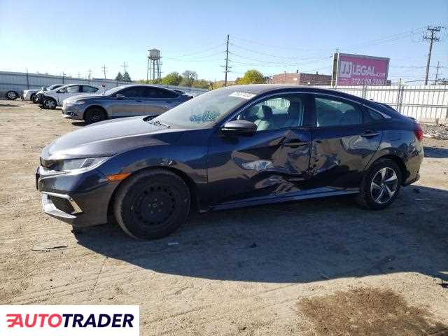 Honda Civic 2.0 benzyna 2019r. (CHICAGO HEIGHTS)