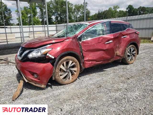 Nissan Murano 3.0 benzyna 2018r. (SPARTANBURG)