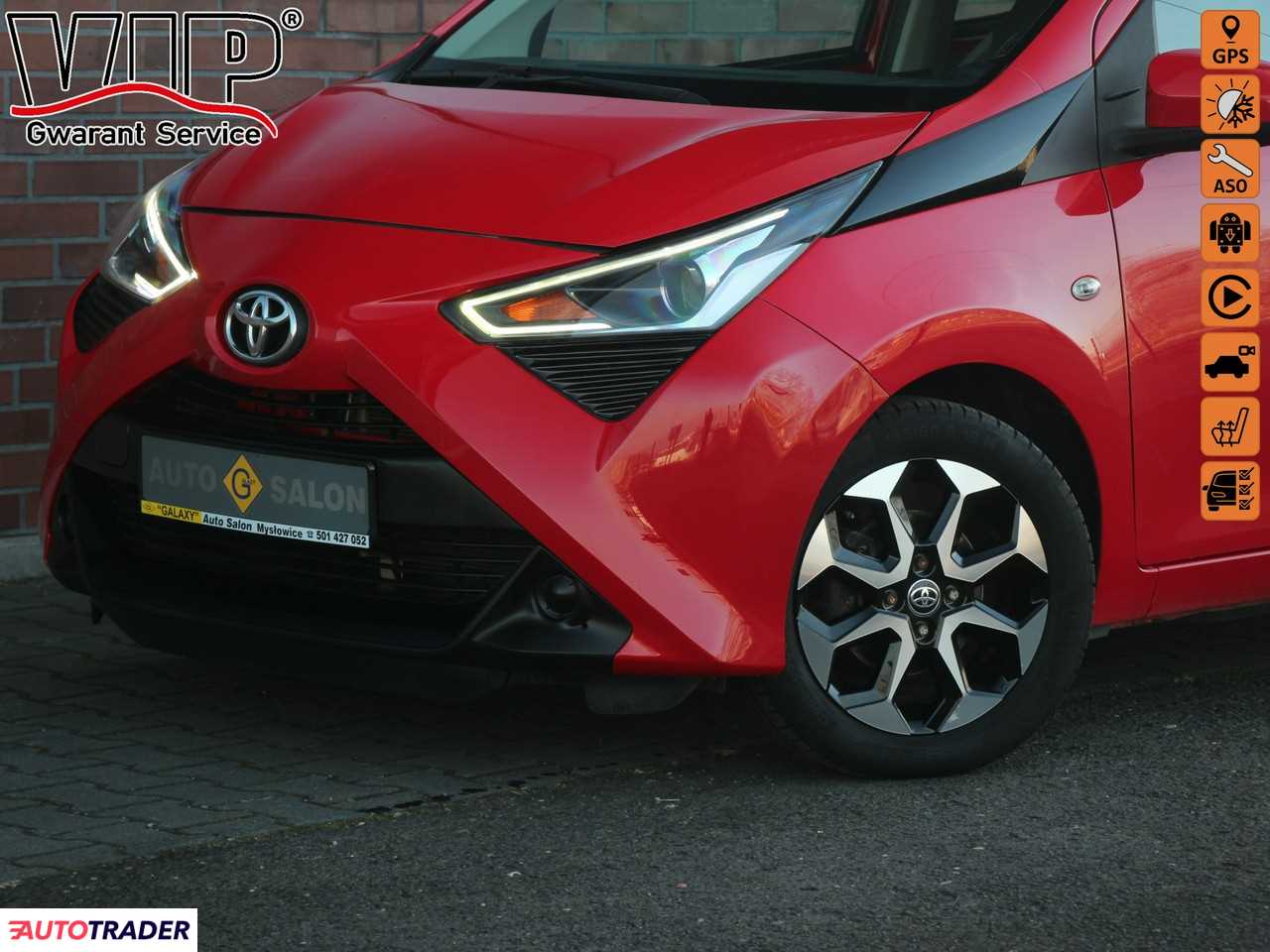 Toyota Aygo 1.0 benzyna 72 KM 2019r. (Mysłowice)