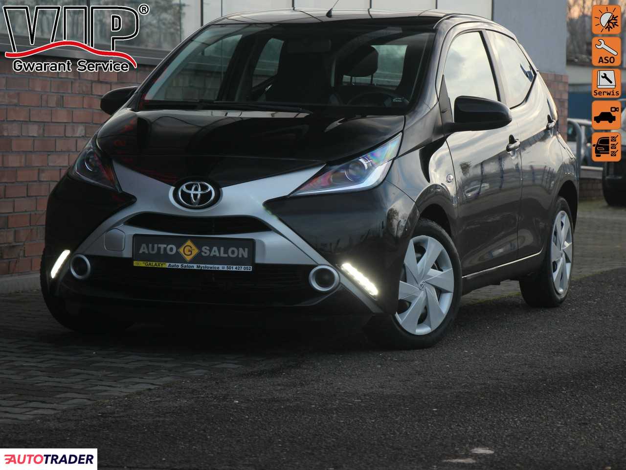 Toyota Aygo 1.0 benzyna 69 KM 2016r. (Mysłowice)