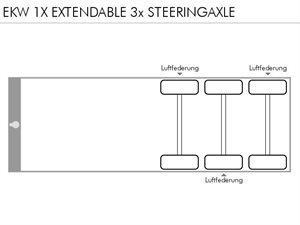 EKW 1X EXTENDABLE 3x STEERINGAXLE 1996